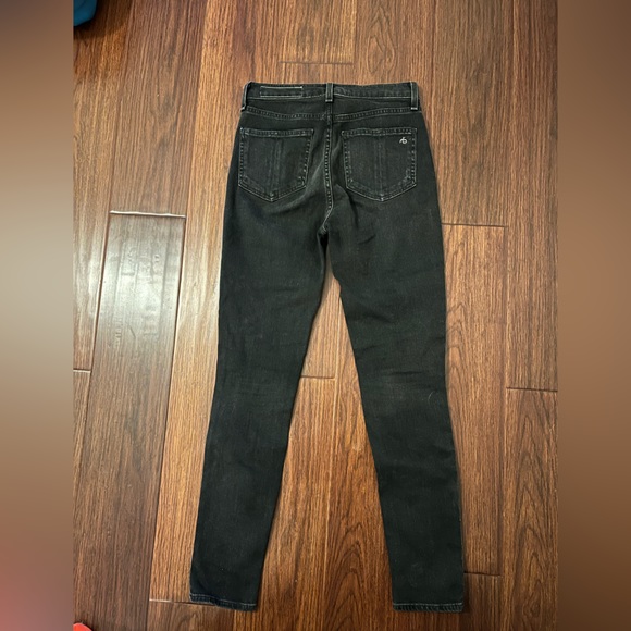 RAG & BONE RIPPED GREY SKINNY JEANS - Picture 4 of 5